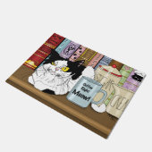 Paillasson Café Tuxedo Chat amusant (Incliné)