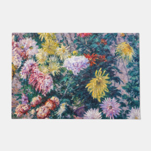 Paillasson Caillebotte - Chrysanthèmes blanc et jaune