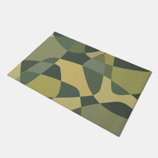 Paillasson Calques de pierre du milieu du siècle vert (Incliné)