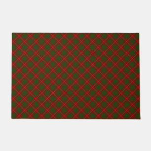 Paillasson Cameron tartan rouge vert plaid