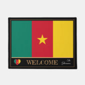 Paillasson Caméroun et Cameroun Drapeau / Sport Bienvenue (Devant)