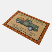Paillasson Camion vintage Citrouille Patch Farm Rustic Automn (Incliné)