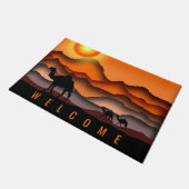 Paillasson Camions à Sunset Desert Welcome Doormat (Incliné)