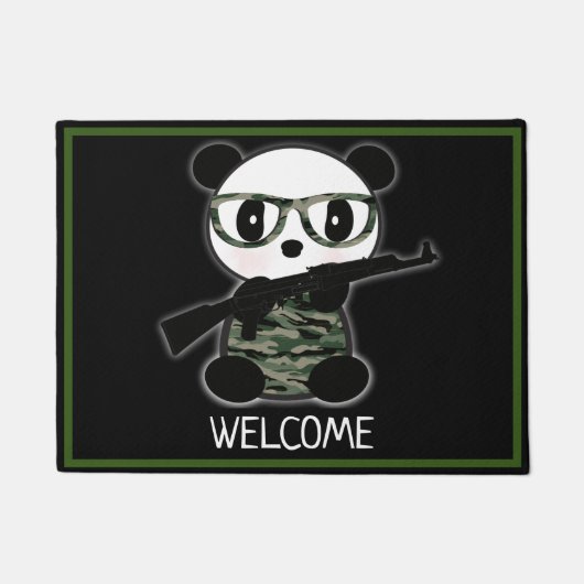Paillasson Camo Leon Le Panda Bear Welcome Mat (Devant)