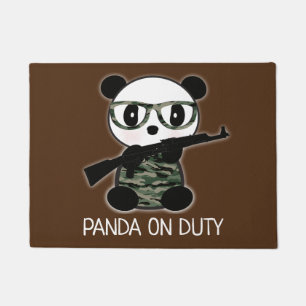 Paillasson Camo Leon Le Panda Bear Welcome Mat