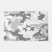 Paillasson Camouflage gris neige d'hiver, Militaire, Armée (Devant)