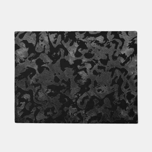 Paillasson Camouflage moderne Camo-noir et gris foncé (Devant)