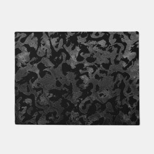 Paillasson Camouflage moderne Camo-noir et gris foncé