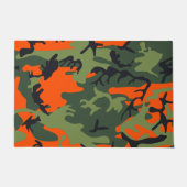 Paillasson Camouflage orange et vert, Militaire, Armée (Devant)