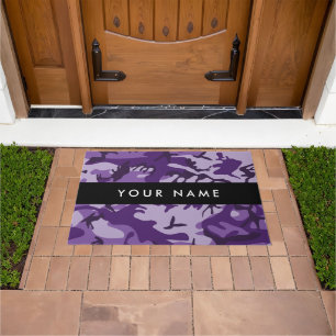 Paillasson Camouflage violet Votre nom Personnalisez
