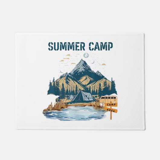 Paillasson Camp d'été de conception simple (Devant)