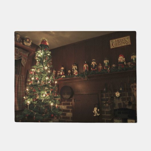 Paillasson Campagne coloniale primitive Fête de Noël (Devant)