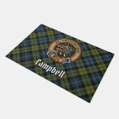 Paillasson Campbell Crest sur Tartan (Incliné)