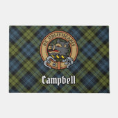 Paillasson Campbell Crest sur Tartan (Devant)