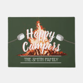 Paillasson Camping Famille Happy Campers Forest Green (Devant)