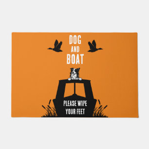 Paillasson Canalboat Narrowboat Amoureux de les chiens