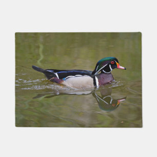 Paillasson Canard en bois coloré