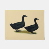 Paillasson Canards : Cayugas noirs (Devant)