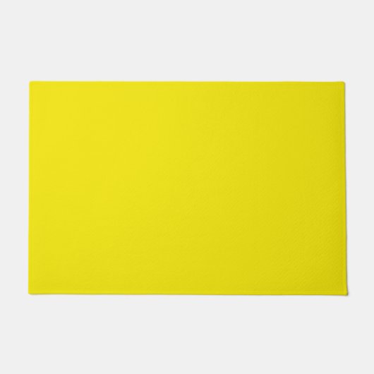 Paillasson Canari clair solide jaune (Devant)