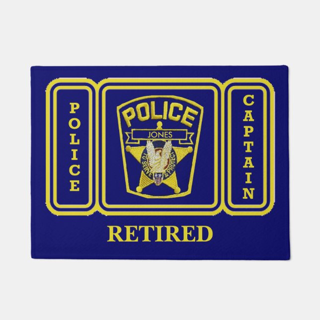 Paillasson Capitaine de police à la retraite (Devant)