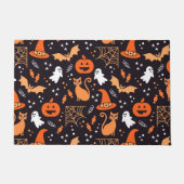 Paillasson Caractères d'halloween illustrés mignons sur bg no (Devant)