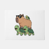 Paillasson Caravane de tortue Capybara, Funny Capybara (Devant)