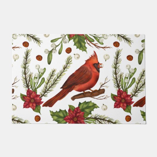 Paillasson Cardinal de Noël (Devant)