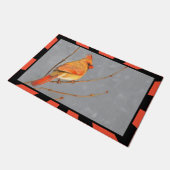 Paillasson Cardinal sur la peinture de branche - Art original (Incliné)