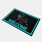 Paillasson Caribou électrique - Bienvenue (Incliné)