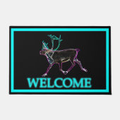 Paillasson Caribou électrique - Bienvenue (Devant)