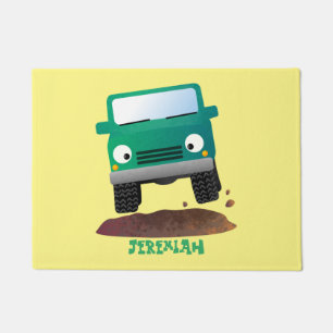Paillasson Caricature de voiture 4 X4 hors route