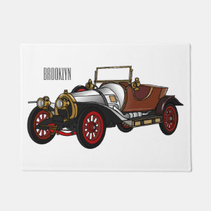 Paillasson Caricature de voiture classique 1920