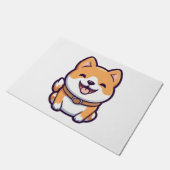Paillasson Caricature mignonne Shiba Inu (Incliné)