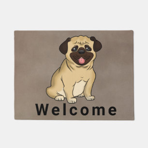 Paillasson Carlin Chien Bienvenue Porte Mat