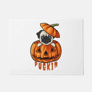 Paillasson Carlin Citrouille Halloween Pugkin costume pour ch