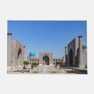 Paillasson Carré Registan - Samarkand, Ouzbékistan, Asie