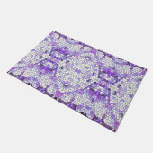 Paillasson Carreaux violets - mosaïque, style grec, (Incliné)