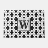Paillasson Carrelage hexadécimal Imprimer Monogramme Porte (Devant)