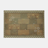 Paillasson Carrelage vert chaud Walter Crane Designs (Devant)