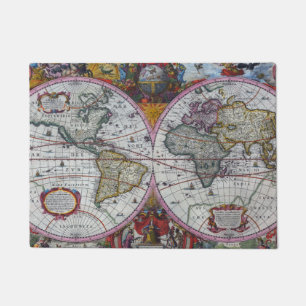 Paillasson Carte antique du monde
