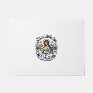 Paillasson Carte de réponse à l'invitation de Jésus Foi Invit