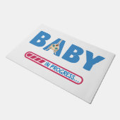 Paillasson Carte de visite bébé en cours (Incliné)
