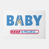 Paillasson Carte de visite bébé en cours (Devant)