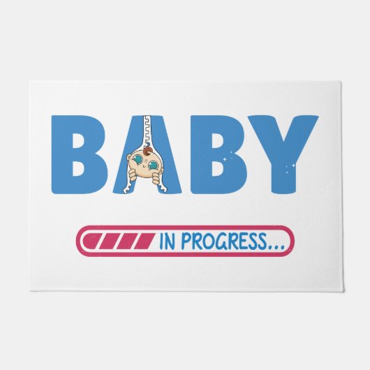 Paillasson Carte de visite bébé en cours (Devant)