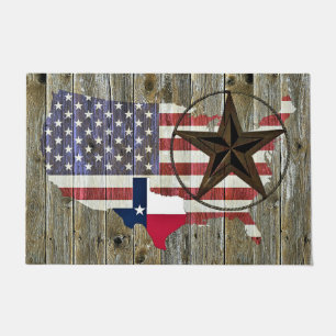 Paillasson Carte du drapeau de l'État de la Lone Star du Texa