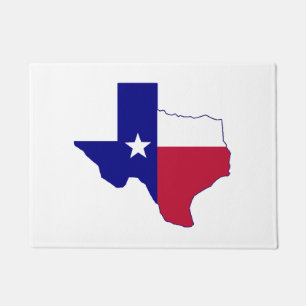 Paillasson Carte du drapeau du Texas