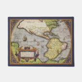 Paillasson Carte du monde antique des Amériques par Abraham O (Devant)