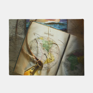 Paillasson Carte et boussole
