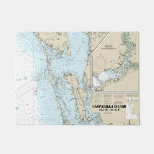Paillasson Carte marine Estero Bay à Lemon Bay 11426 Doorm