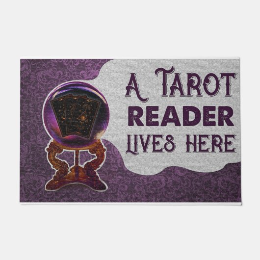 Paillasson Cartes de Tarot Personnalisées Un Lecteur De Tarot (Devant)
